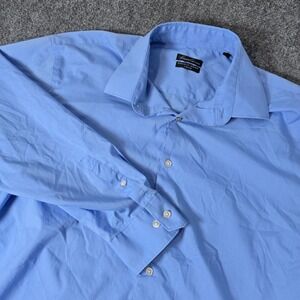 Kenneth Cole Dress Shirt Light‎ Blue Button Down Long Sleeve Menswear